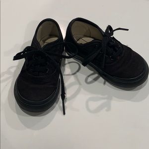 Vans Black Toddler Shoes